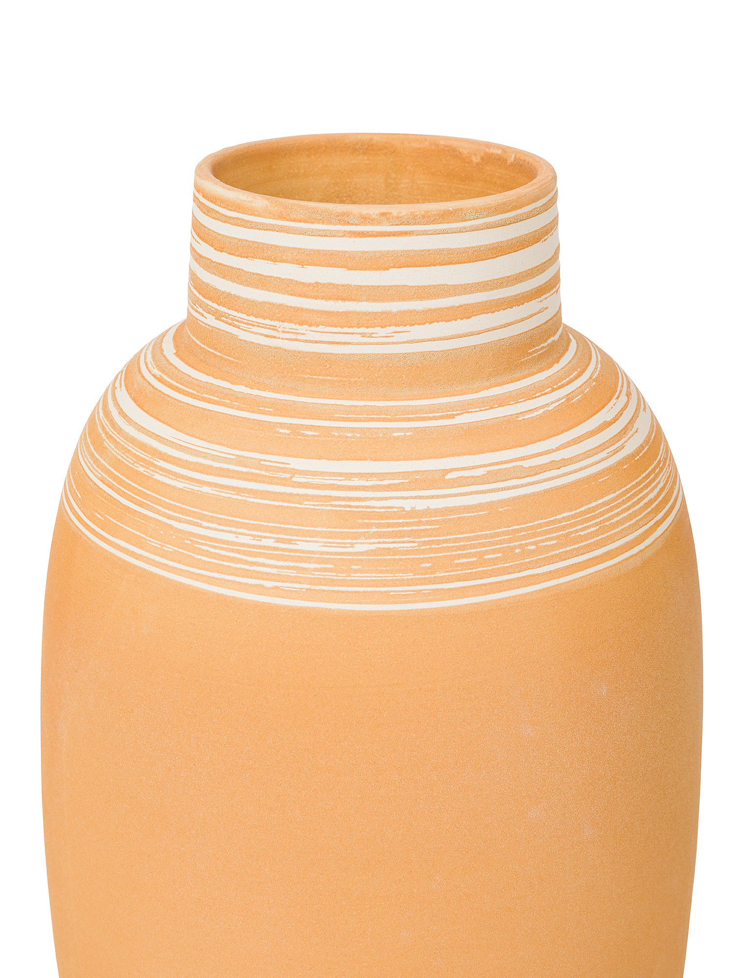 Portuguese ceramic vase, Light Orange, large image number 1