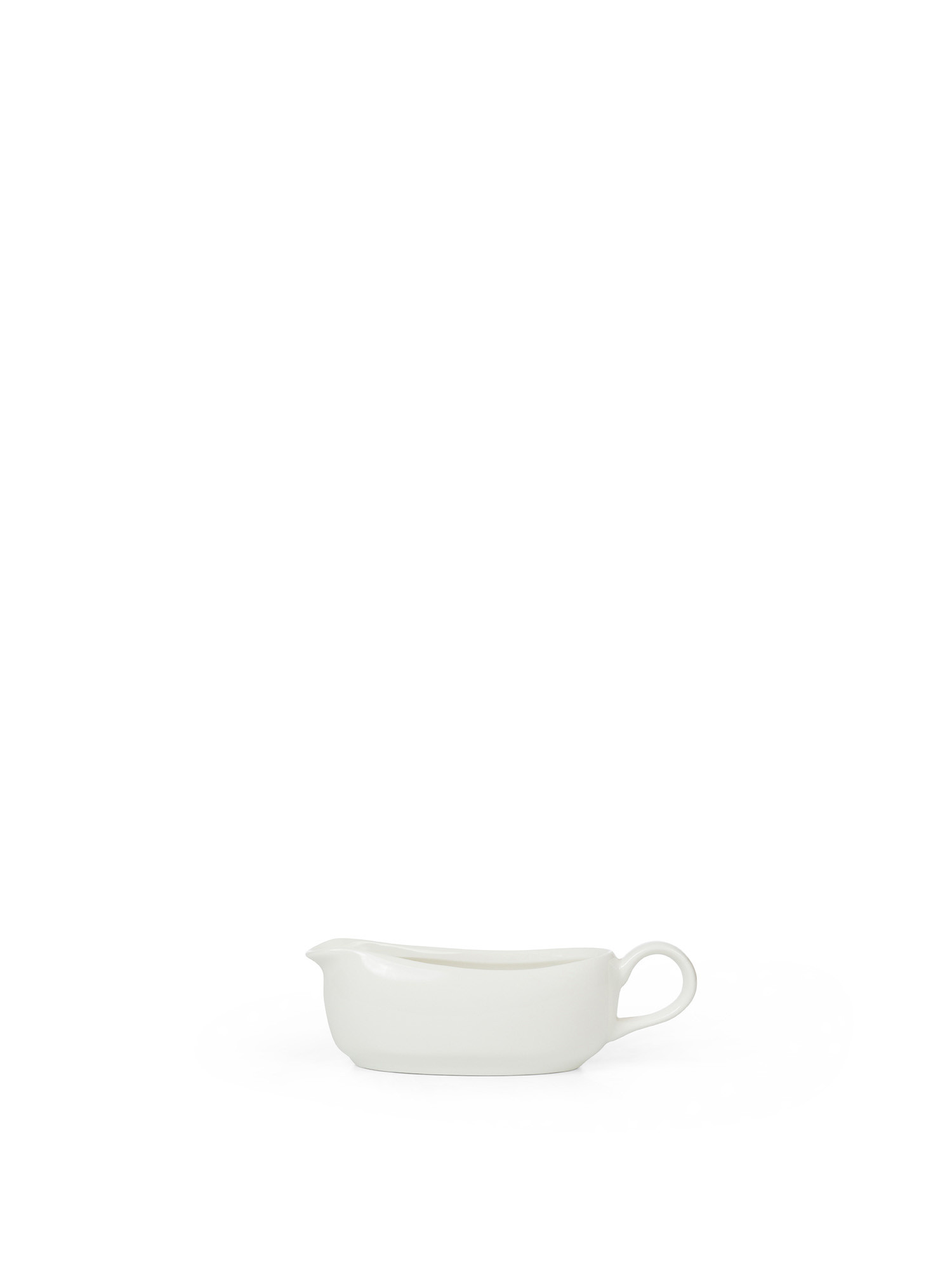 White porcelain salt shaker, White, large image number 0