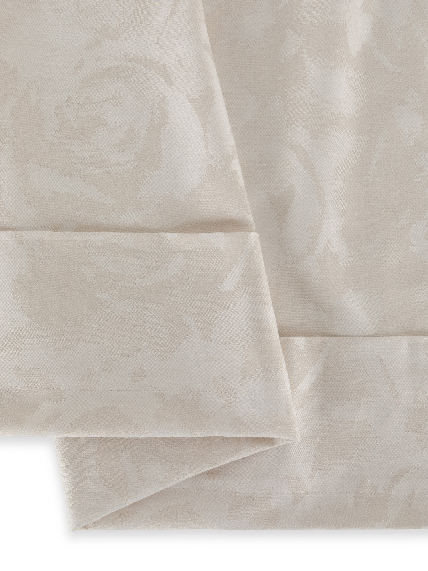 Portofino rose flat sheet in 100% cotton percale, Beige, large image number 2