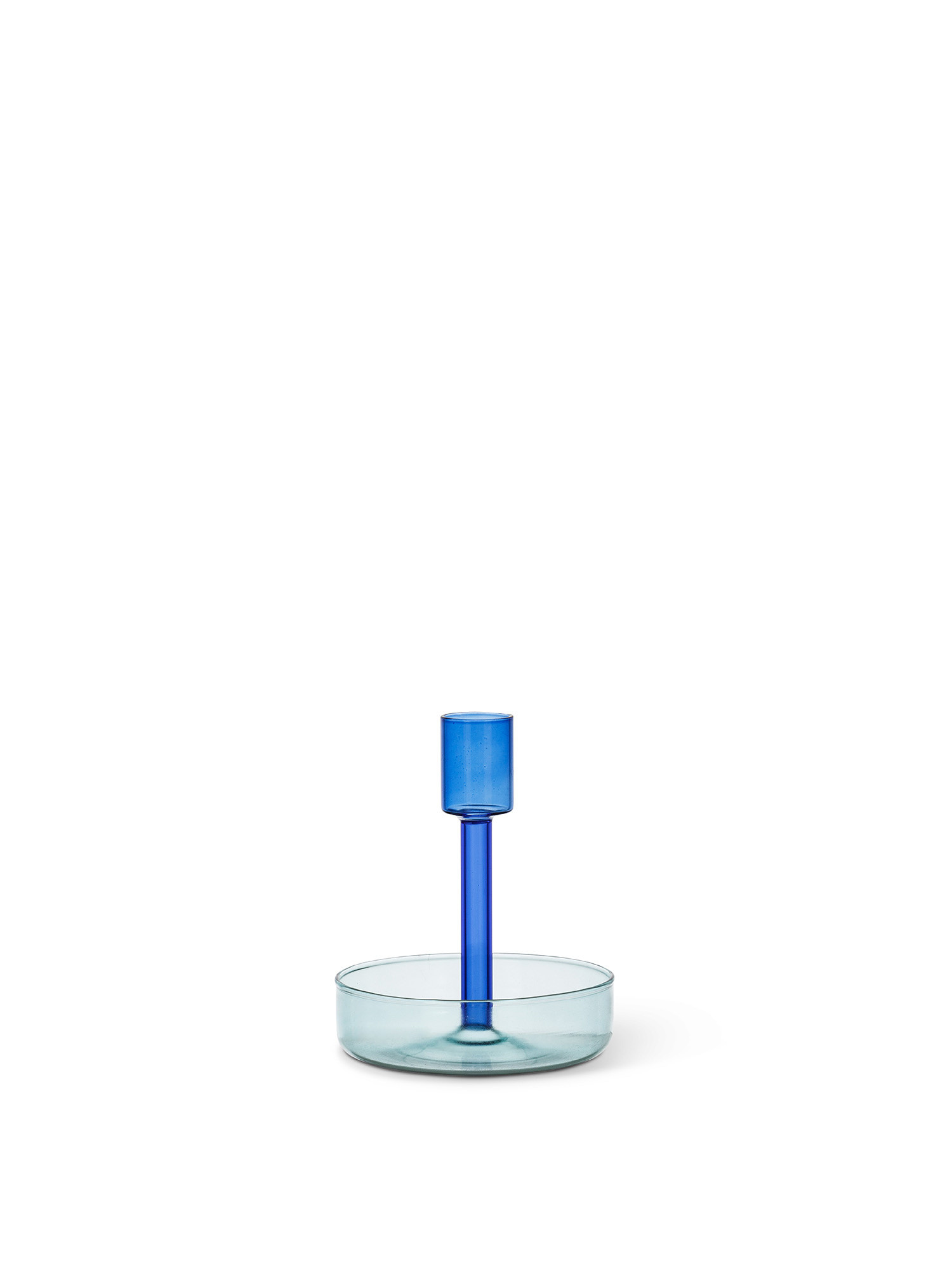 Candlestick in two-tone glass, Pink, large image number 0