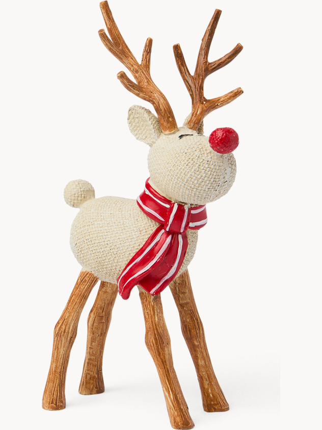 Decorazione in resina a forma di renna