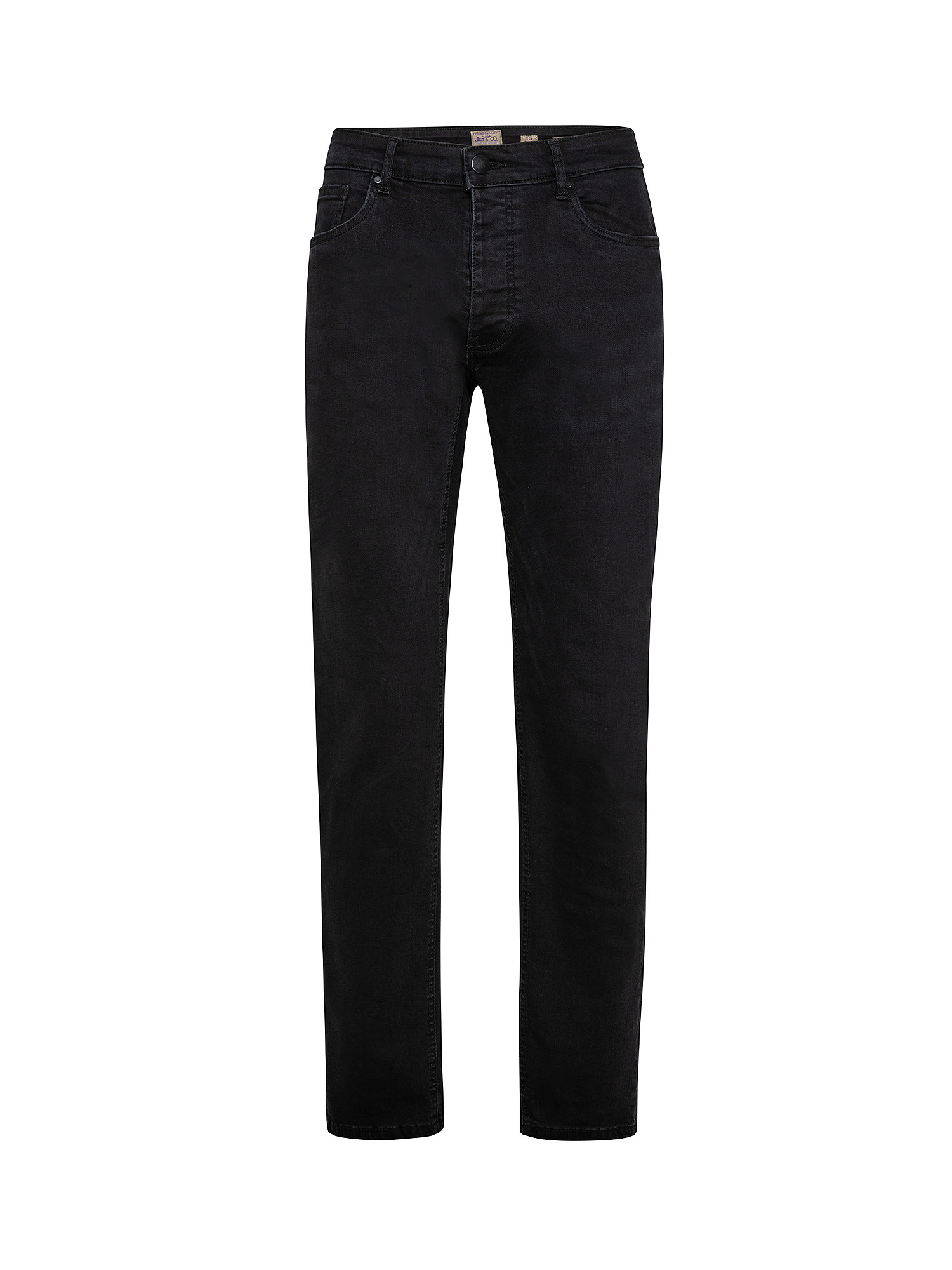 Five pocket jeans, Black, large image number 0