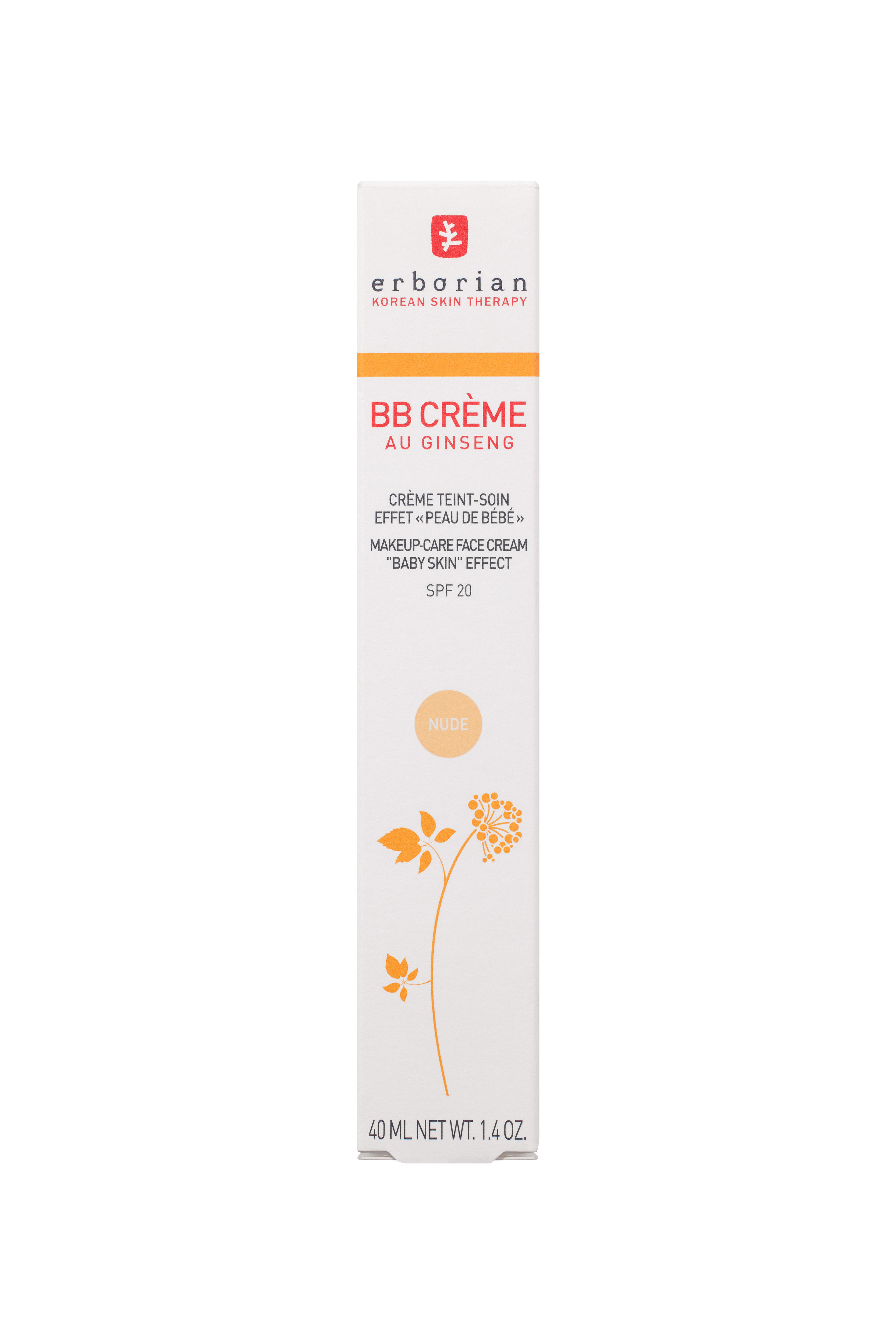 Erborian BB Crème Nude 40ml - Makeup e trattamento 2 in 1, Nude, large image number 1