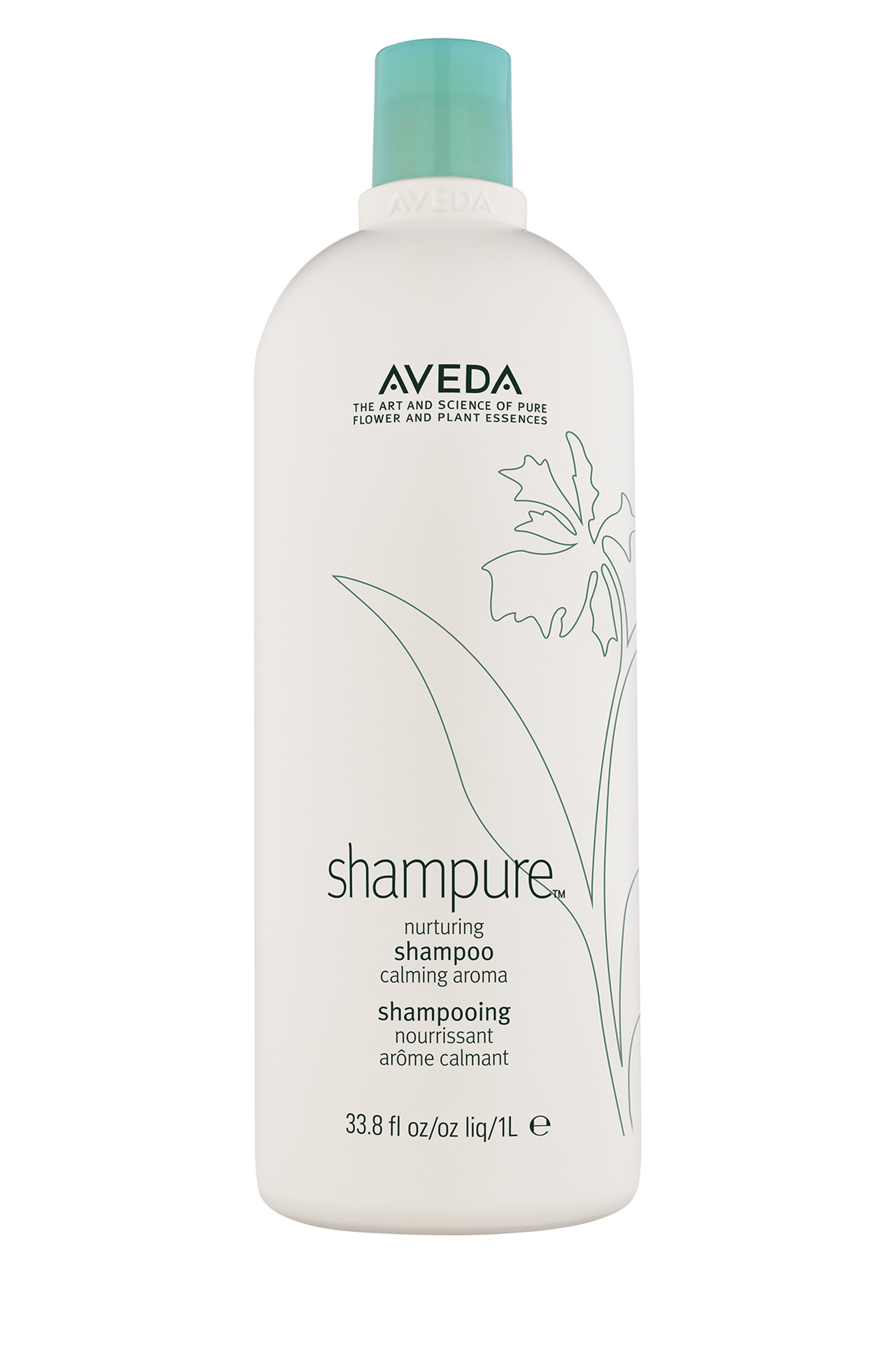 Aveda shampure shampoo nutriente 1  lt, Bianco, large image number 0