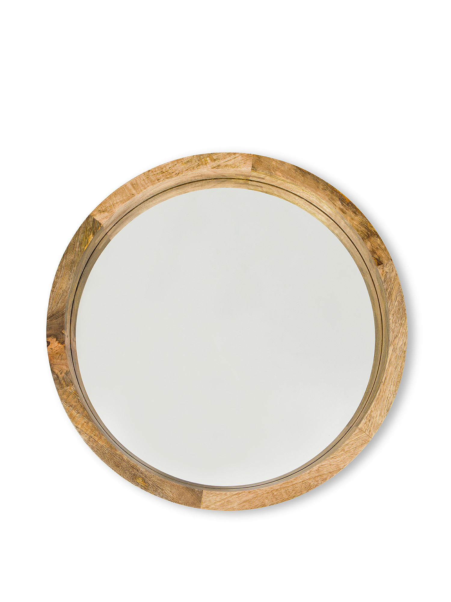 Specchio cornice in legno, Naturale, large image number 0