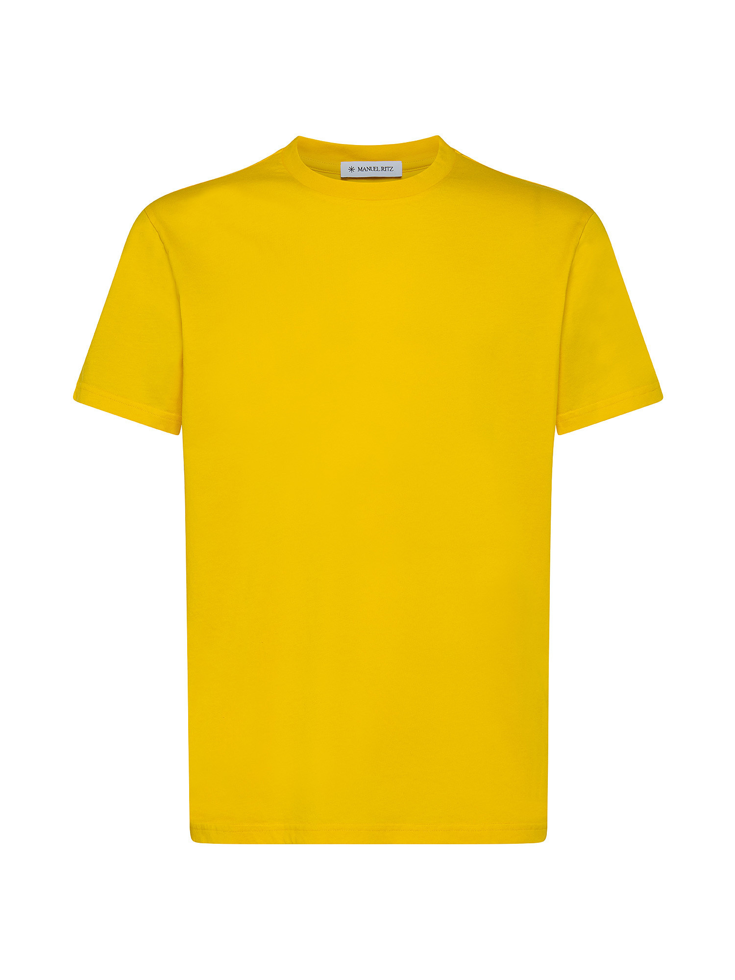 T-shirt girocollo, Giallo, large image number 0