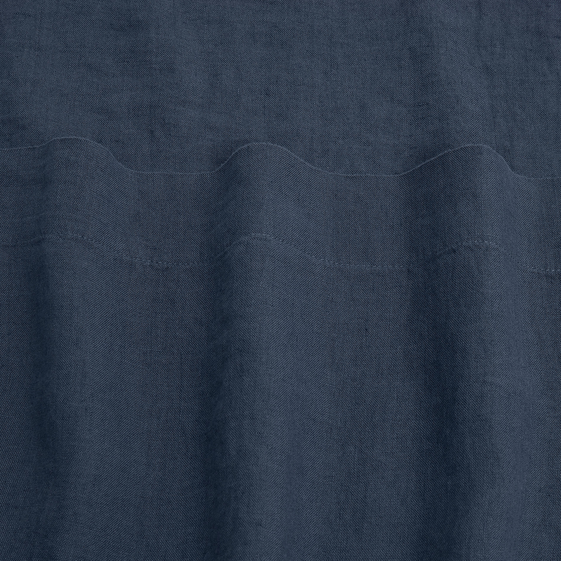 Plain flat sheet in 145 g linen, Blue, large image number 3