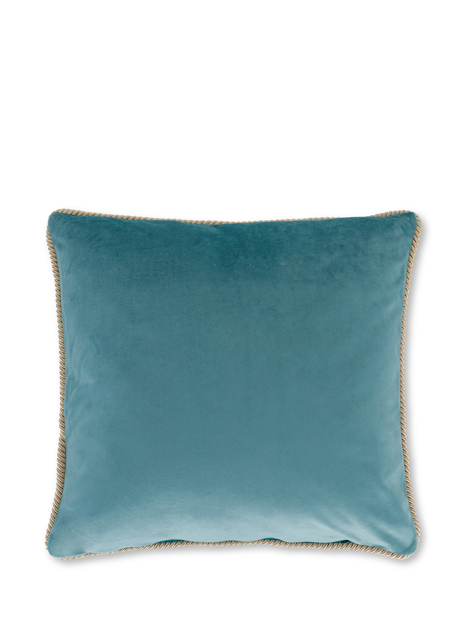 Velvet cushion 45x45cm, Blue Celeste, large image number 1