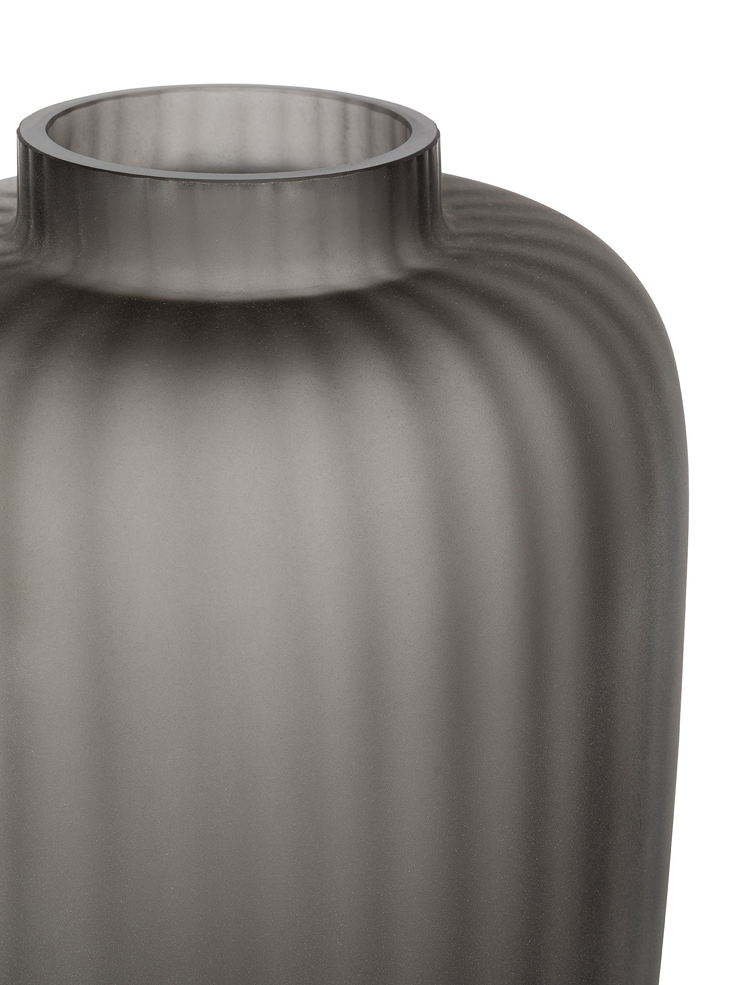 Colored paste glass vase, Grey, large image number 1