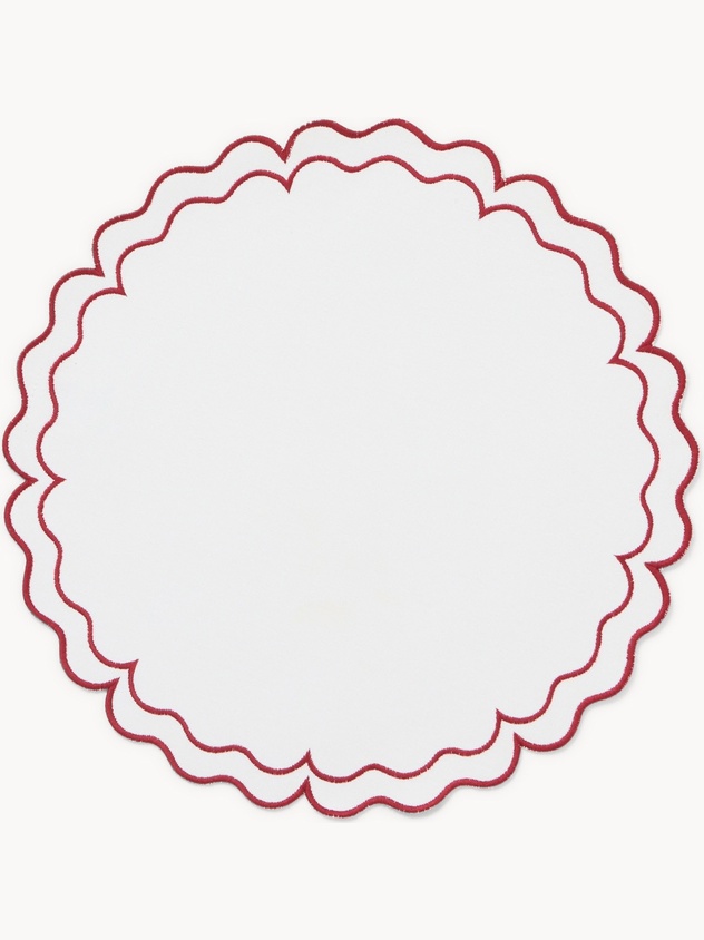 Tovaglietta sagomata in puro cotone