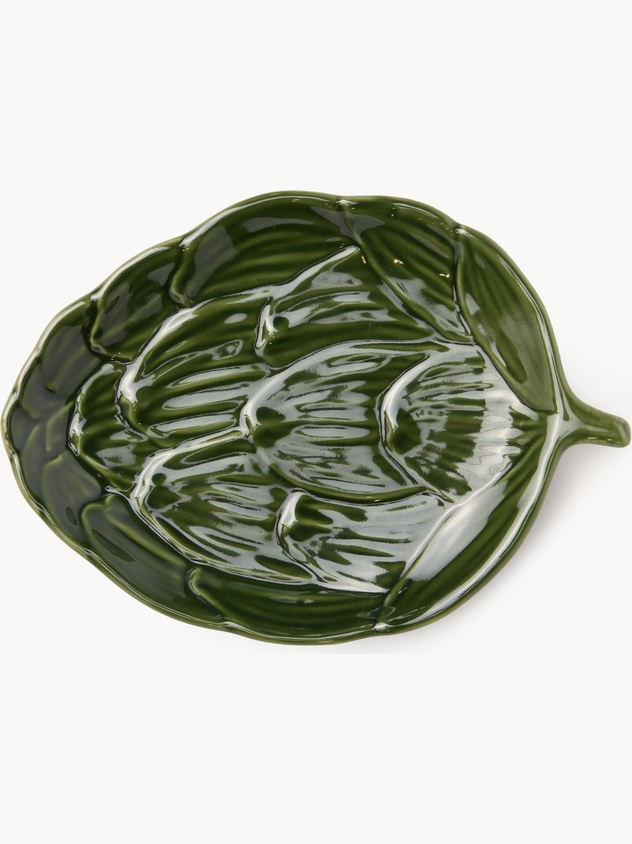 Artichoke-shaped ceramic saucer