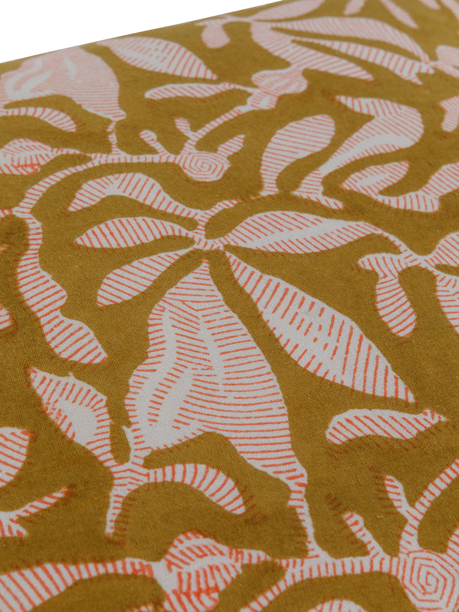 Ethnic flower print fabric cushion 45x45 cm, Multicolor, large image number 2