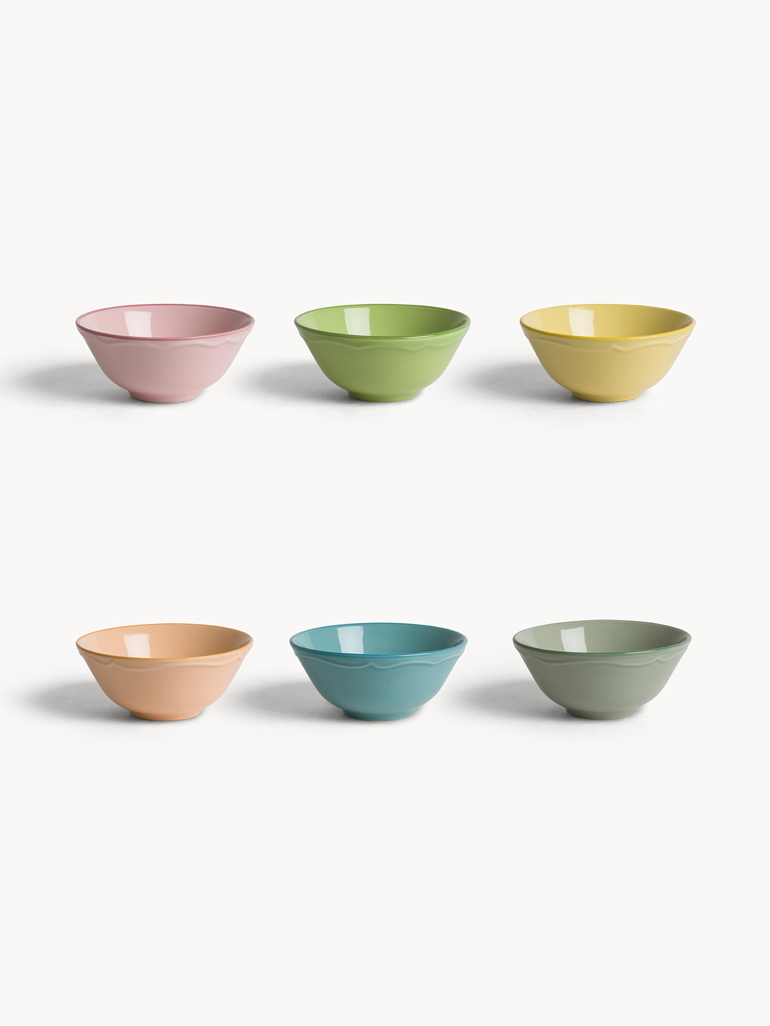 Coppette in ceramica portoghese pastello, Multicolor, large image number 0