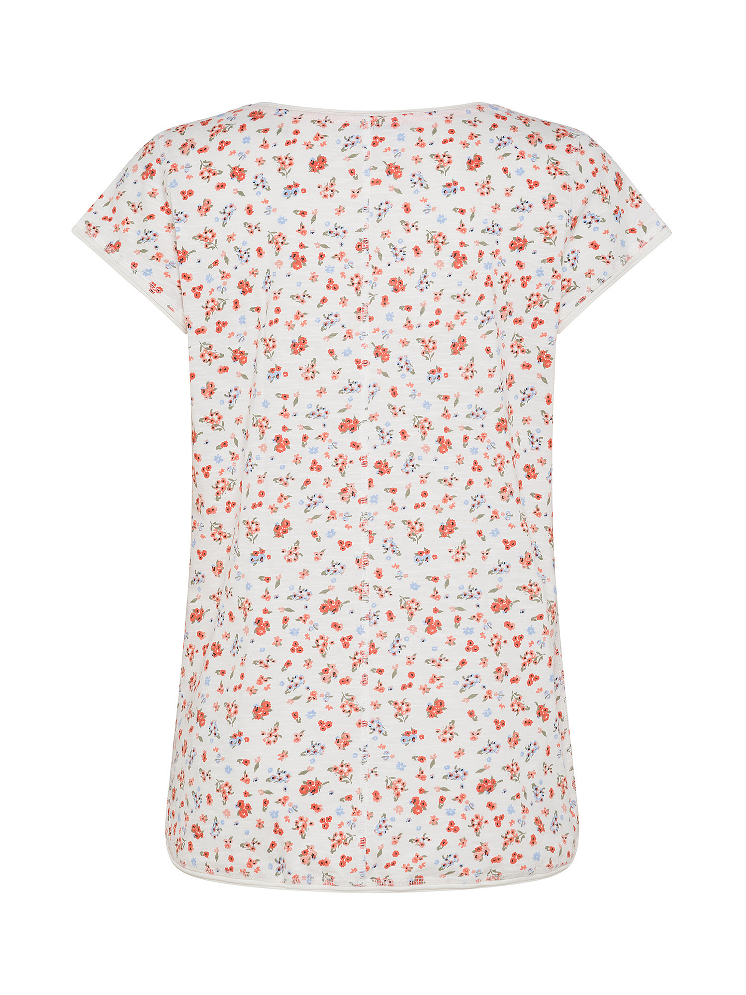 Esprit - Cotton T-shirt with all over print, White, large image number 1