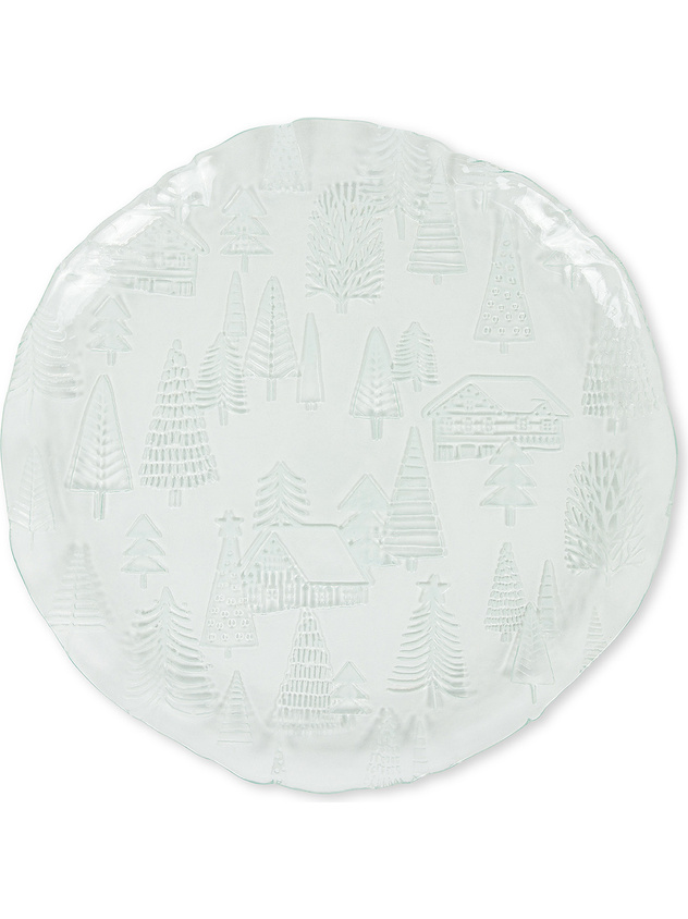 Piatto da portata in vetro village