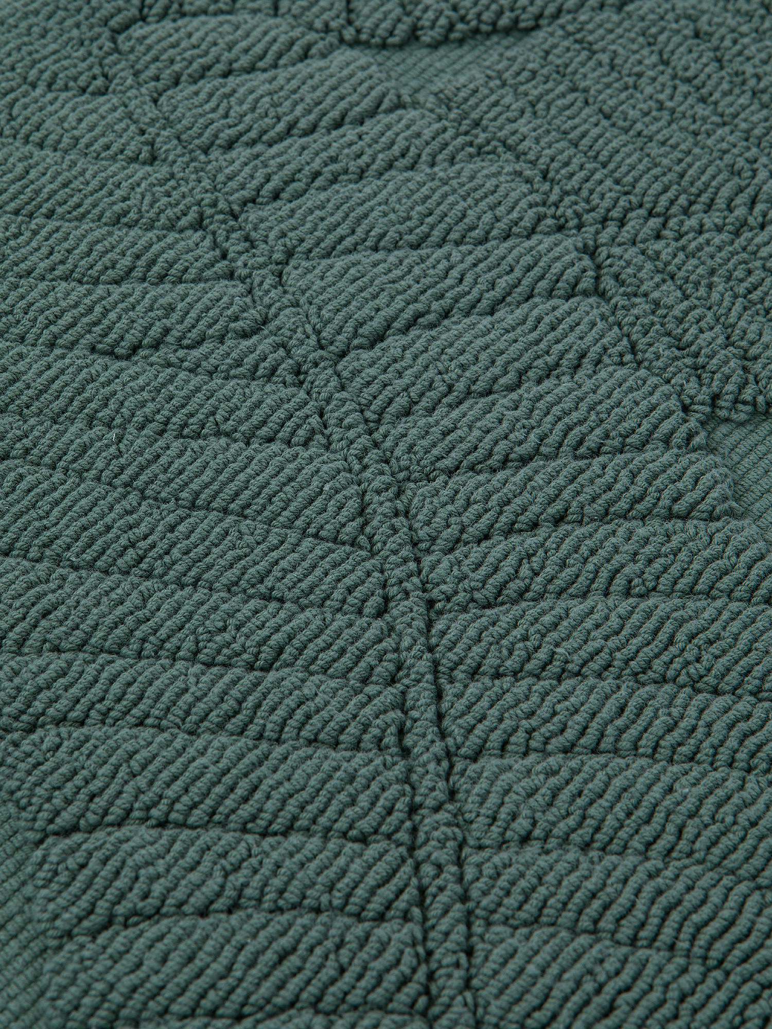Tappeto doccia cotone tinta unita Zefiro, Verde chiaro, large image number 1