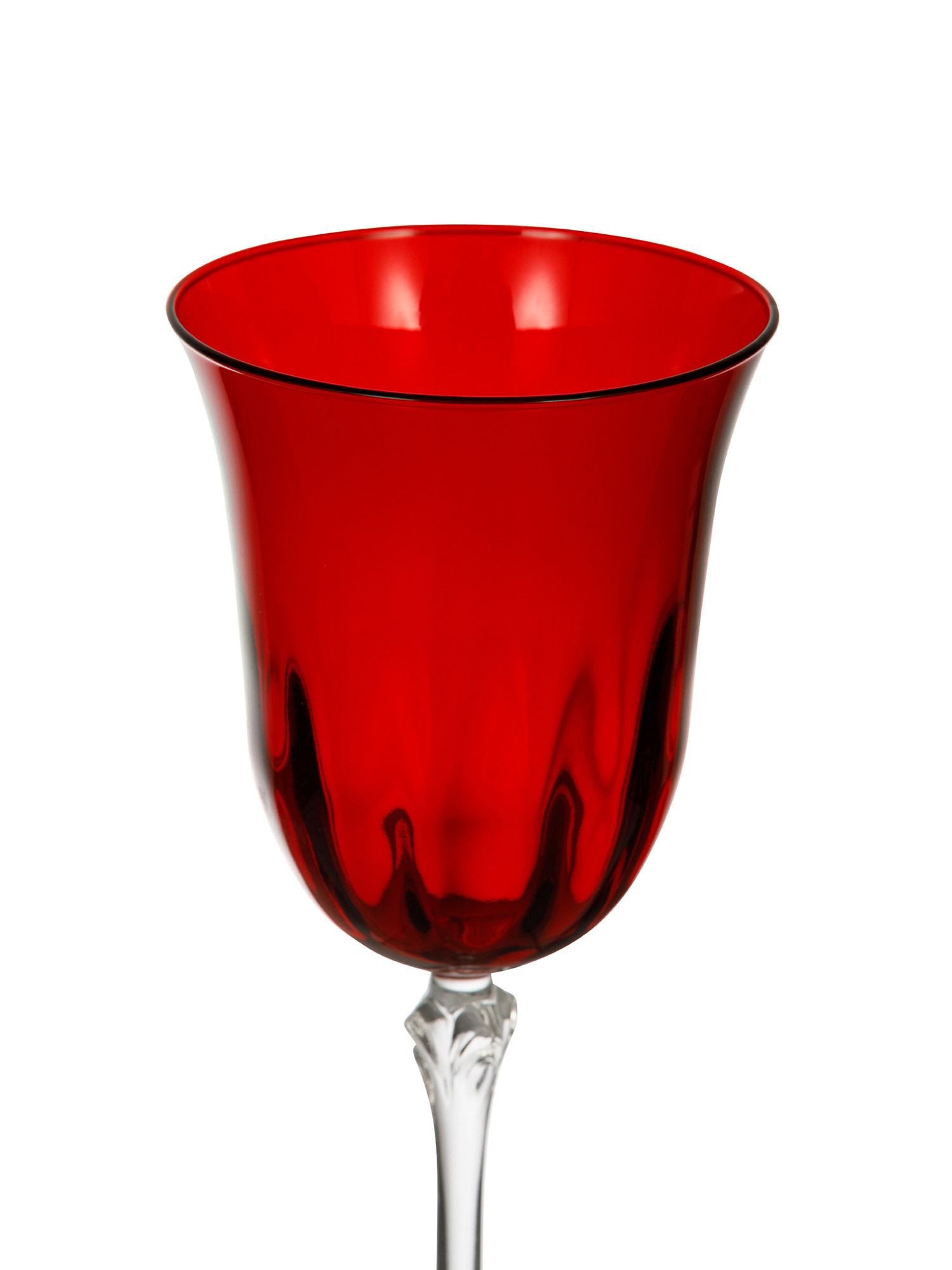 Set of 6 red water glasses, Red, large image number 1