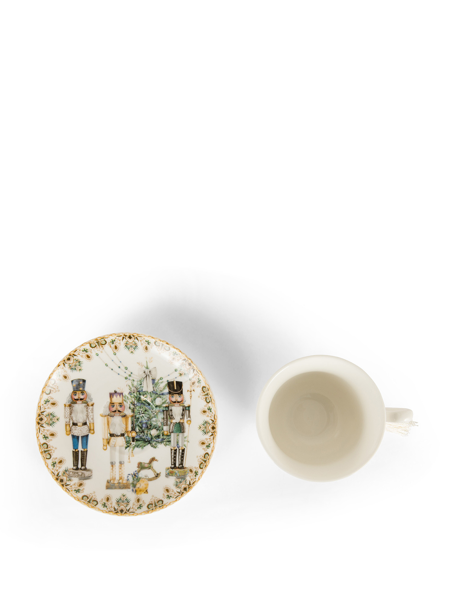 New bone china breakfast cup with nutcracker motif, White, large image number 1