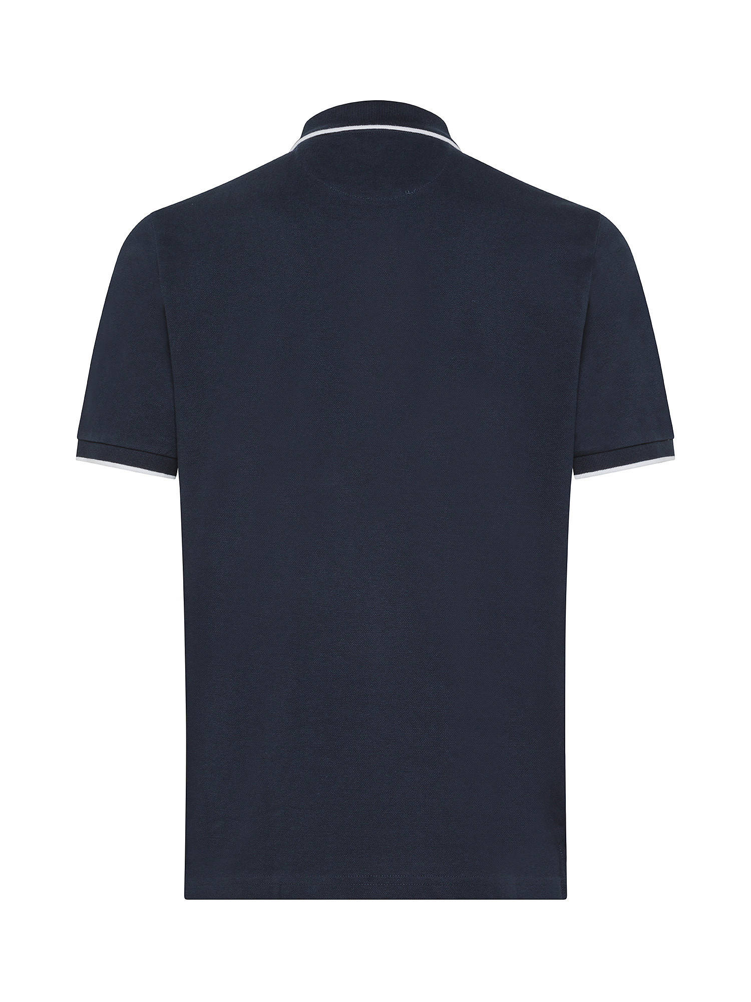 North Sails - Organic cotton piqué polo shirt with micrologo, Blue, large image number 1