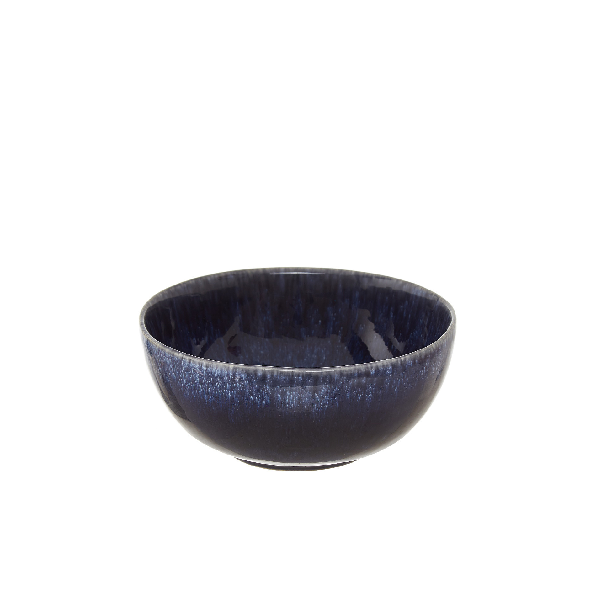 Small ceramic bowl with reactive glaze, Blue, large image number 0