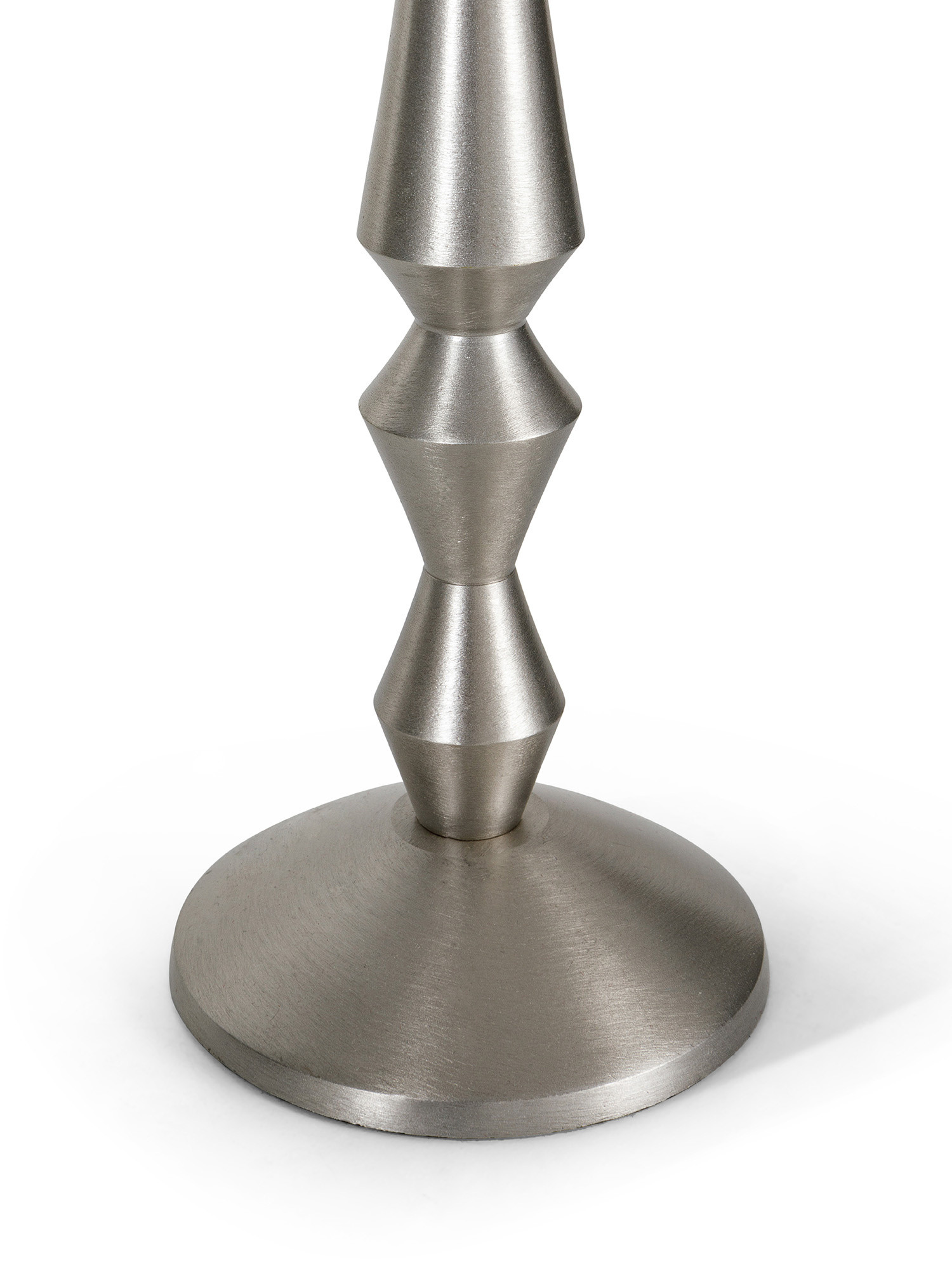 Metal candlestick, Silver Grey, large image number 1