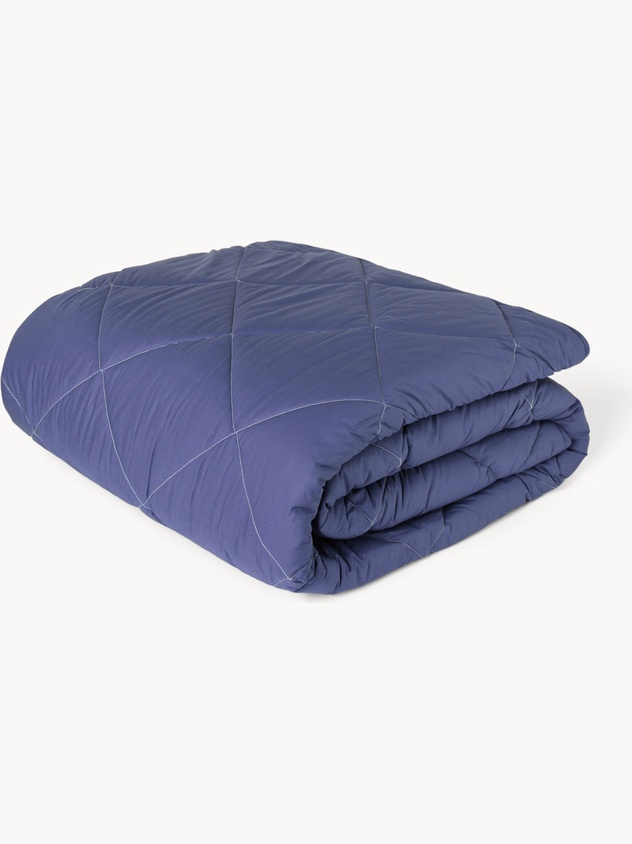 Reversible cotton percale quilt