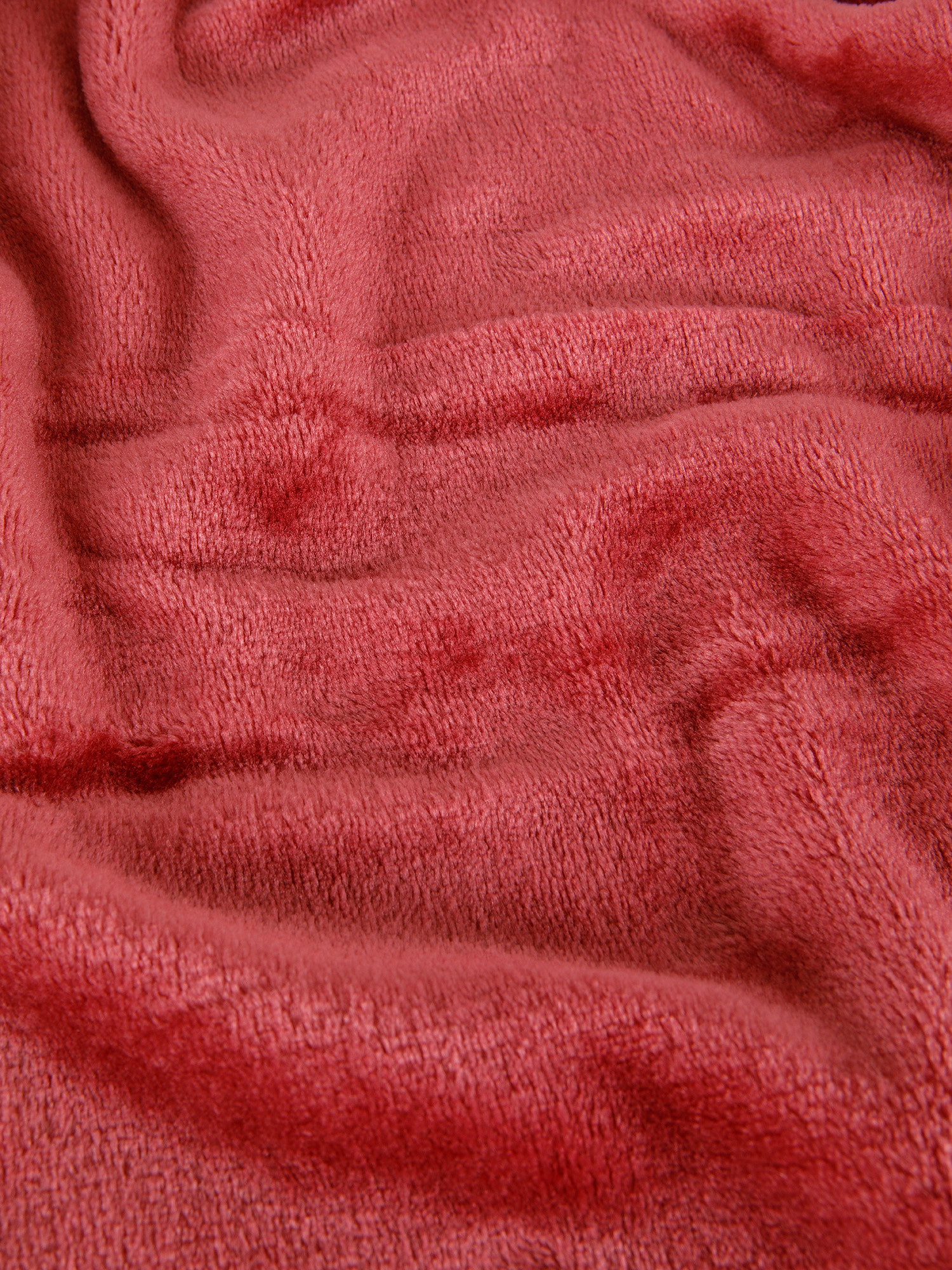 Maxi plaid in pile tinta unita, Rosso, large image number 1