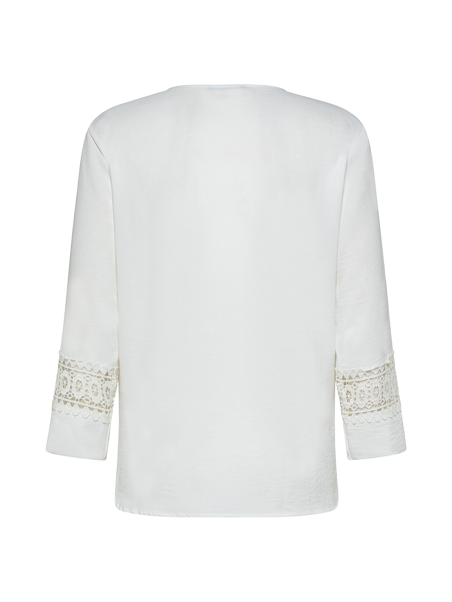 Blouse with crease, White, large image number 1