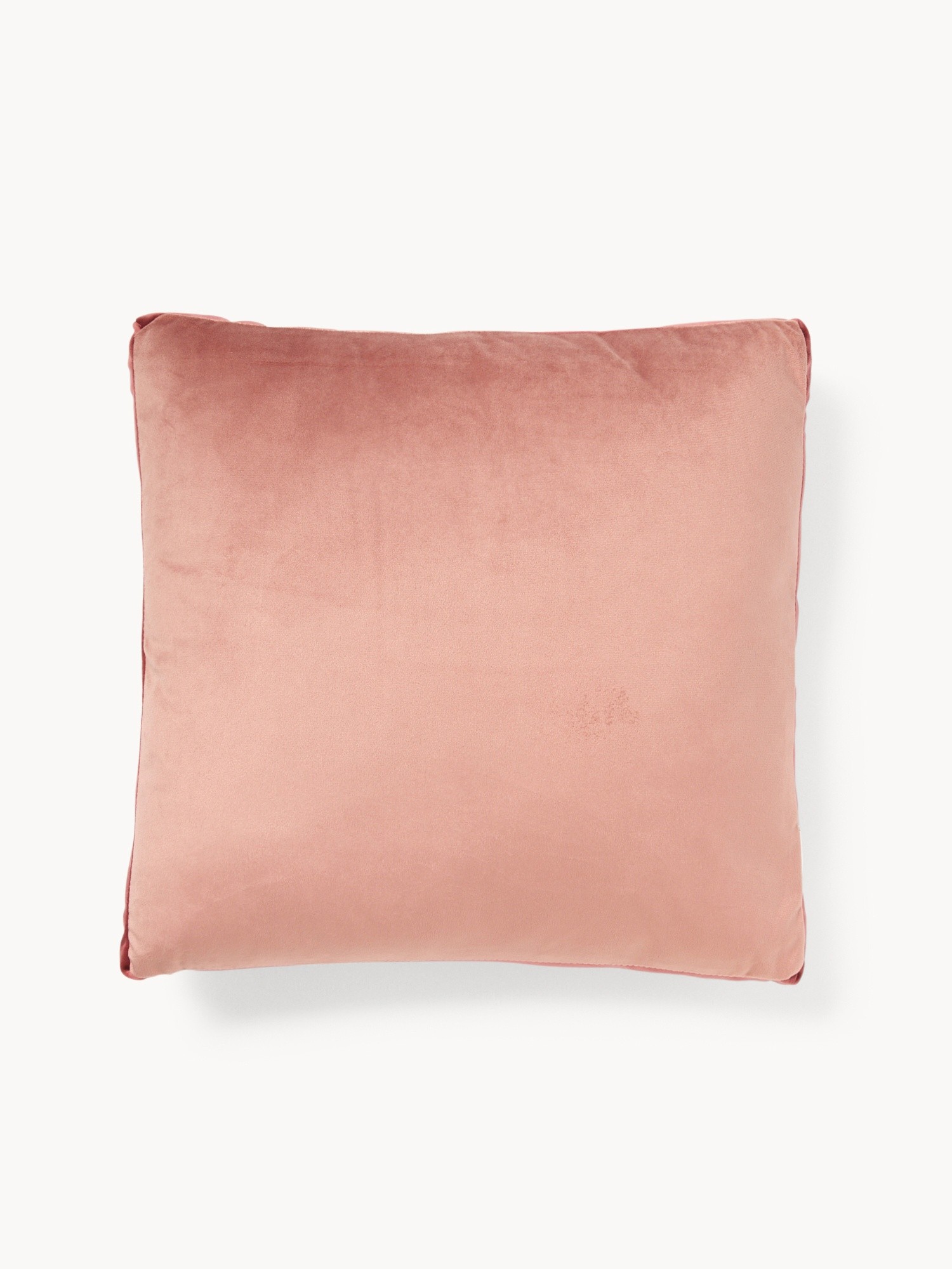 Cuscino in velluto con fascia bicolor - Prezzo di lancio, Rosa, large image number 0