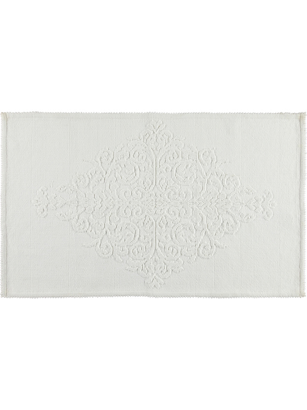 Bath mat with raised decoration