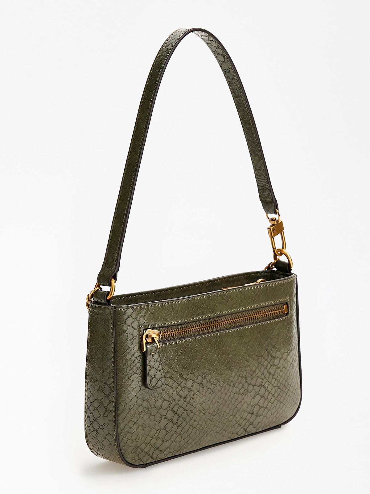 Python effect shoulder bag in mini size, Green, large image number 1
