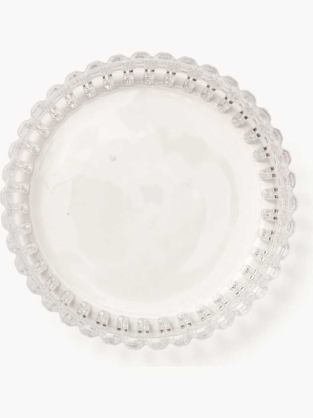 Fluted Glass Soap Dish