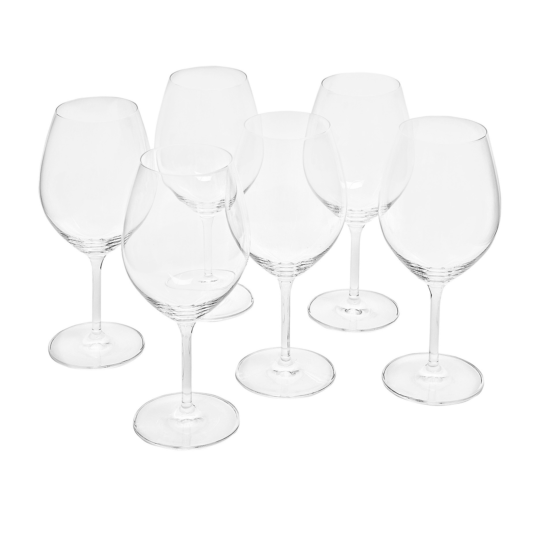 Set of 6 Cru wine goblets, Transparent, large image number 0