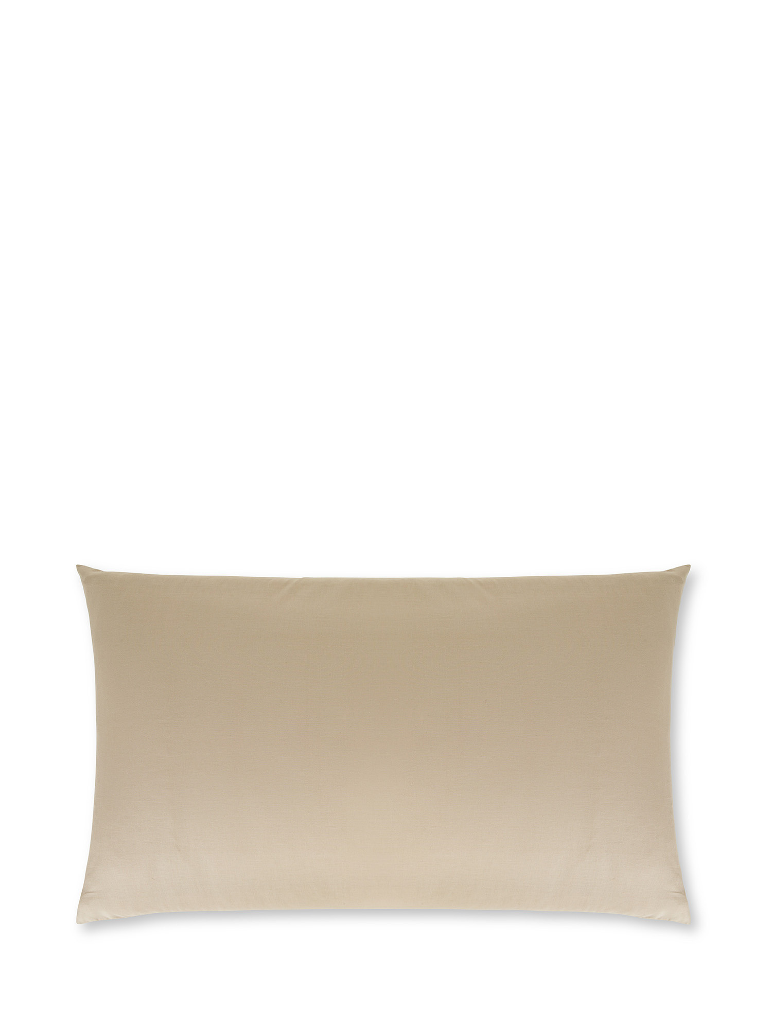 Federa puro cotone tinta unita, Beige, large image number 0