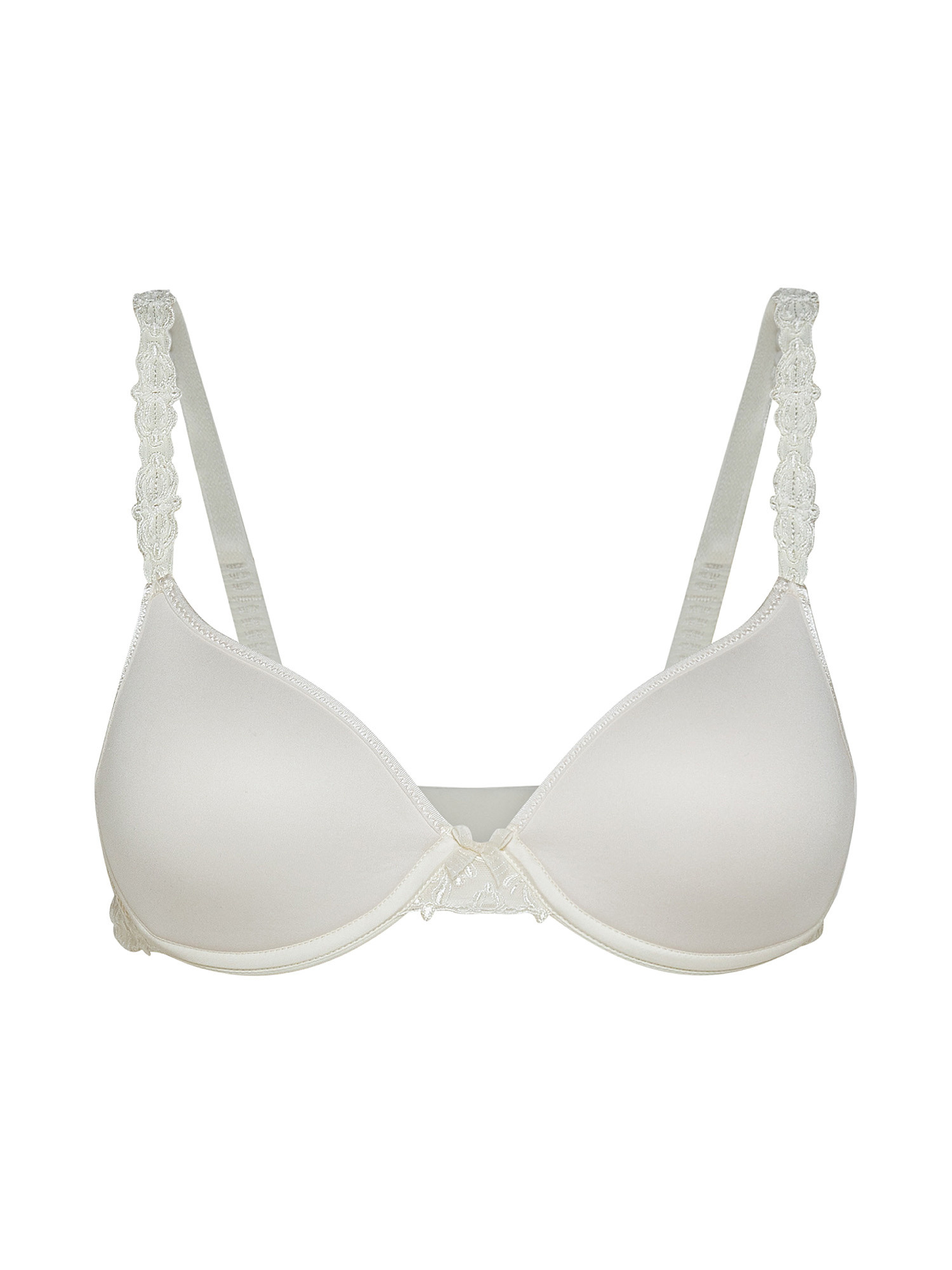 Bra with embroidery, White Ivory, large image number 0