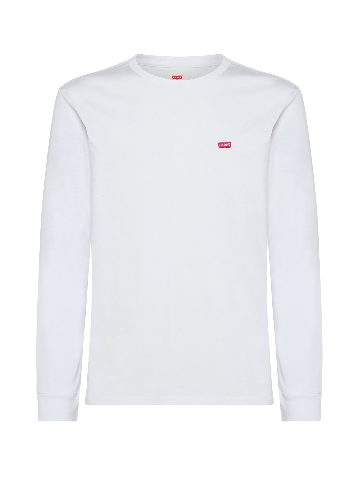 Levi's - Solid color crewneck T-shirt, White, large image number 0