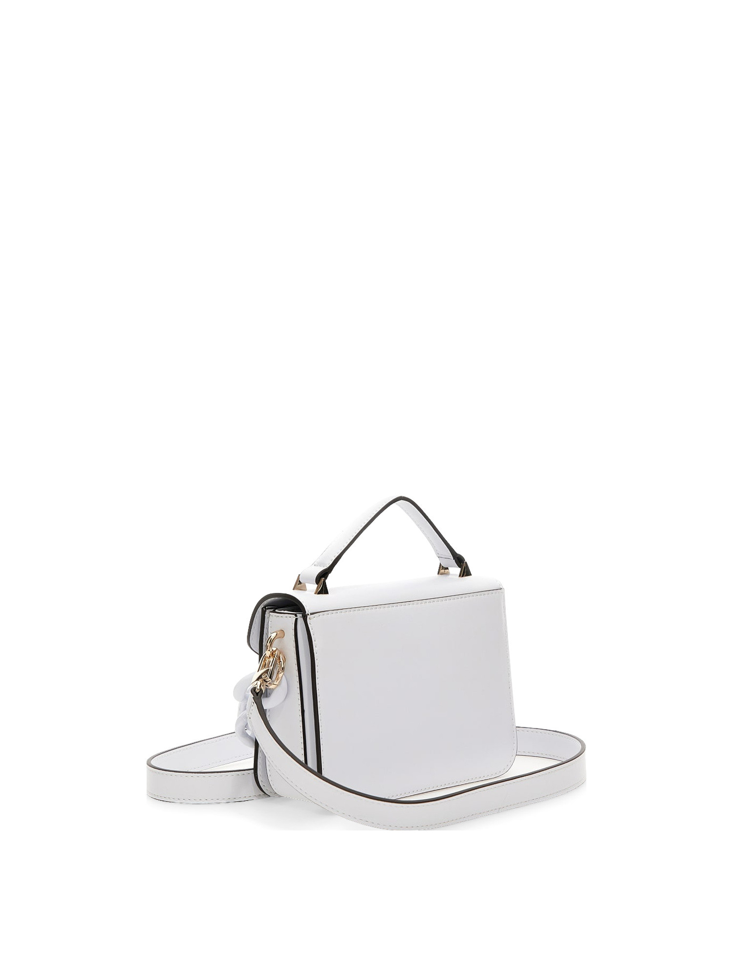 Guess - Corina mini handbag, White, large image number 1