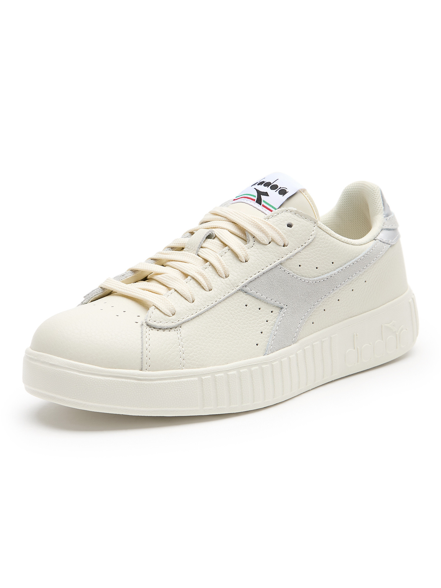Diadora - Game Step Premium Tumbled Leather Shoes, White, large image number 2