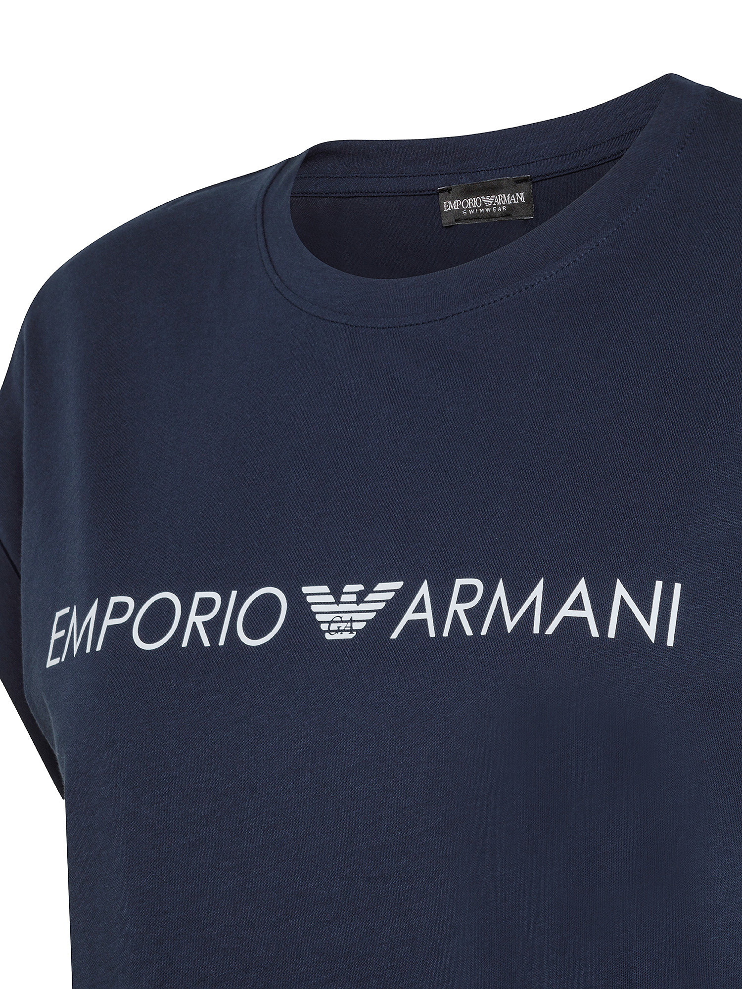 T- shirt con stampa logo, Blu, large image number 2