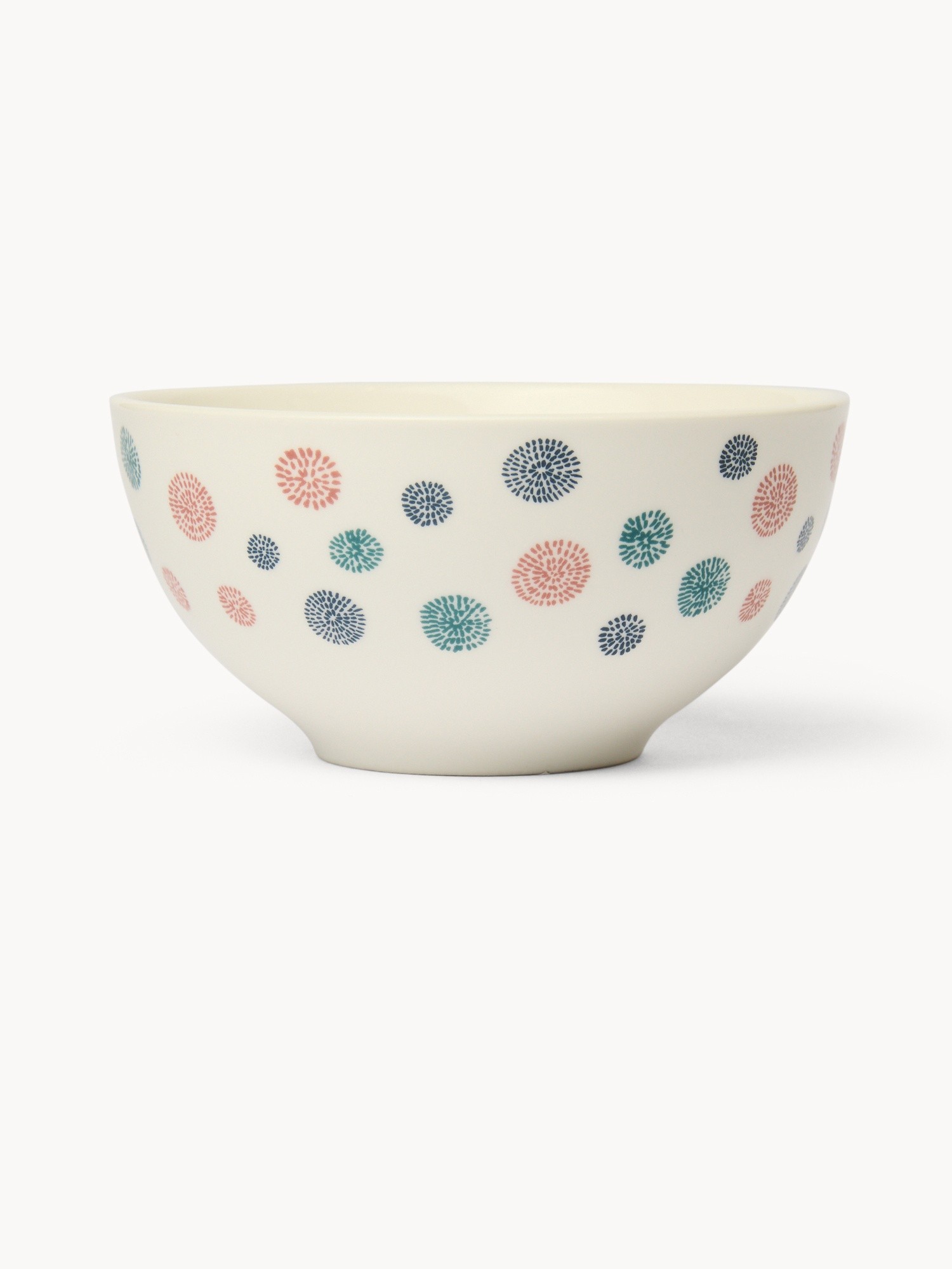 Coppetta in new bone china motivo a fiori - Prezzo di lancio, Bianco, large image number 0