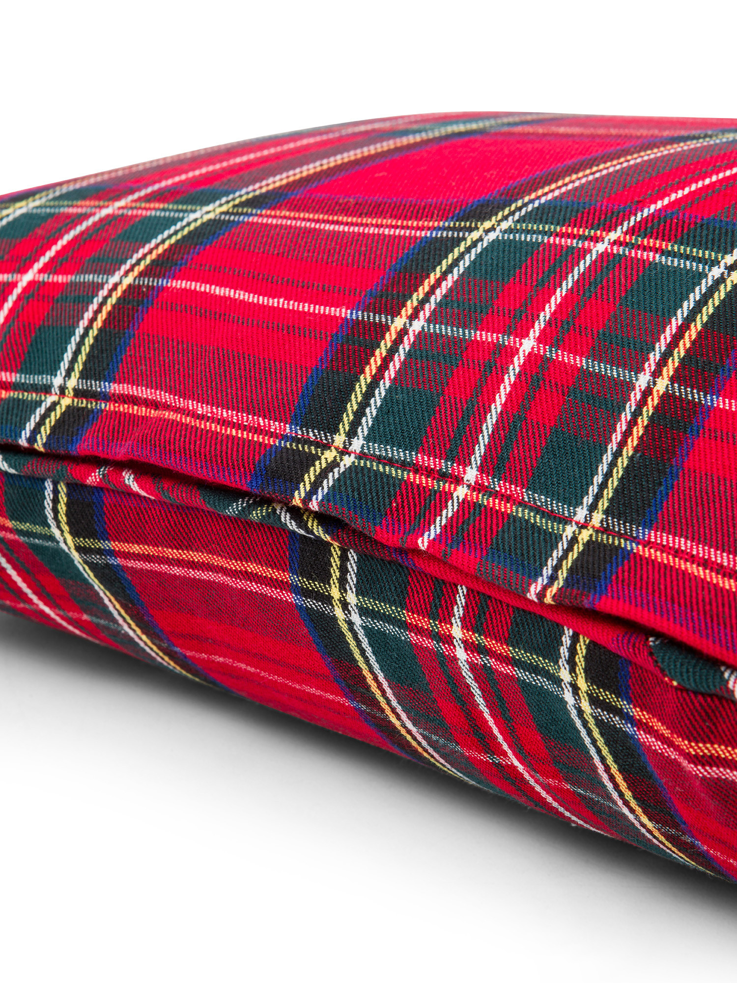 Cuscino cotone tartan 35x50cm, Rosso, large image number 1