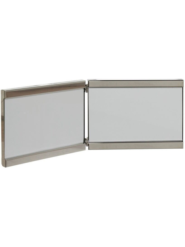Silver-plated photo holder with two frames