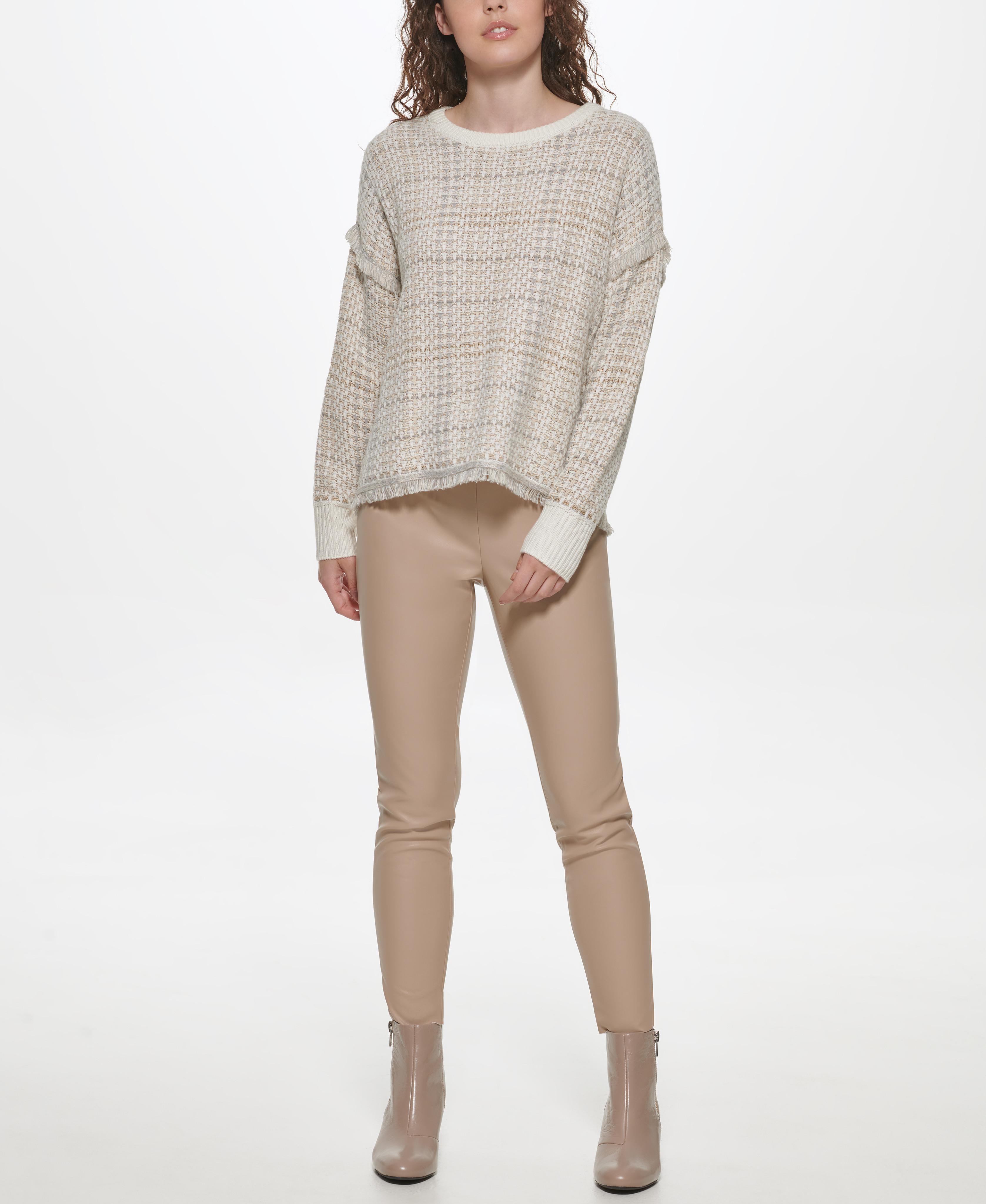 Sweater with lurex, Light Grey, large image number 5