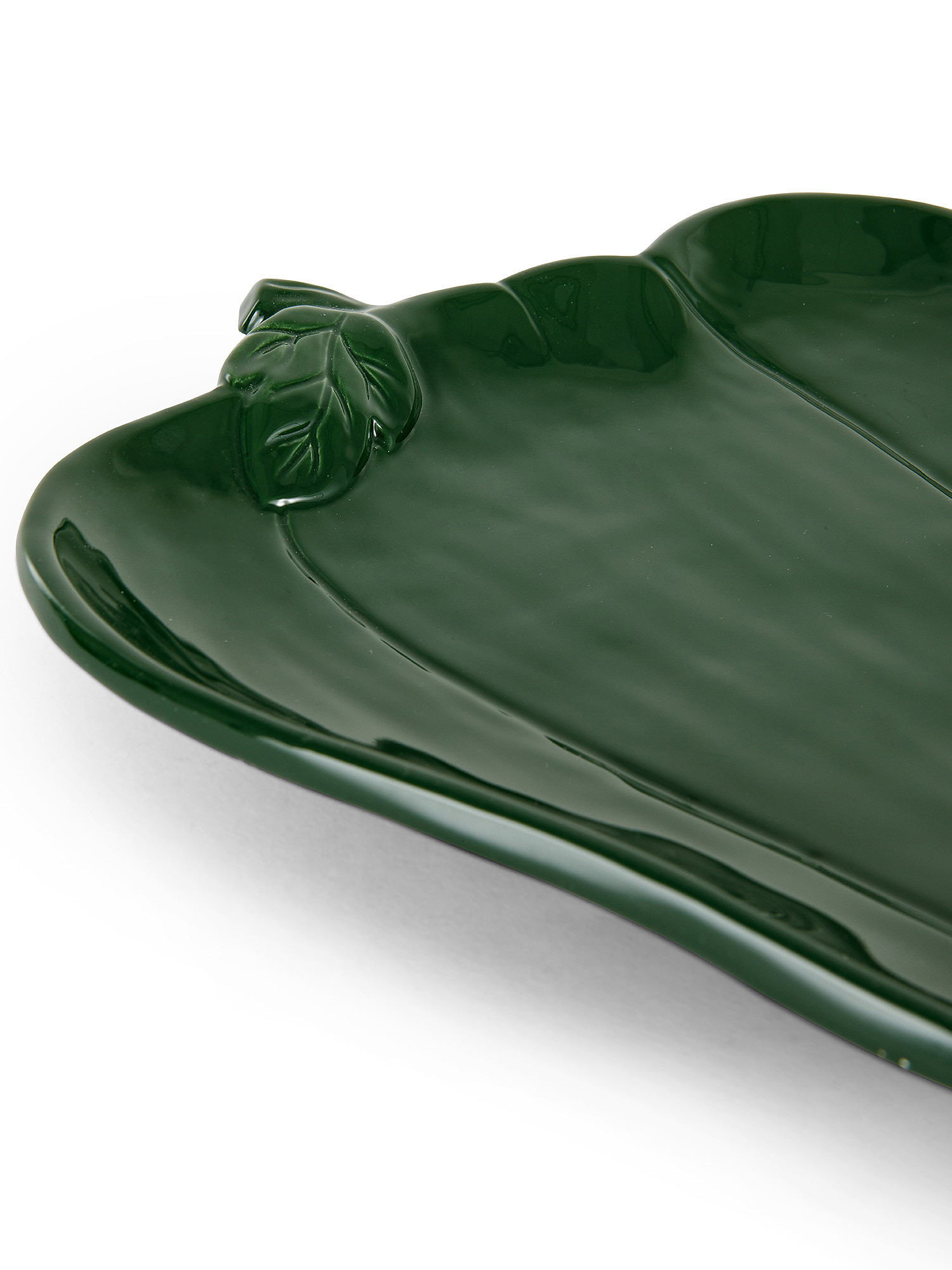 Piatto ceramica a peperone, Verde, large image number 1