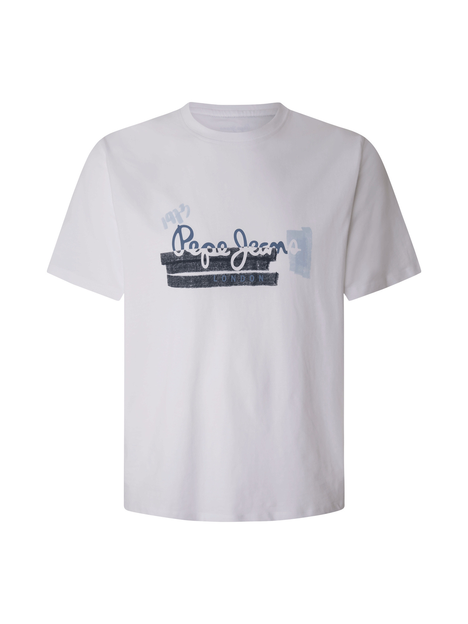 Pepe Jeans - T-shirt con stampa in cotone, Bianco, large image number 0