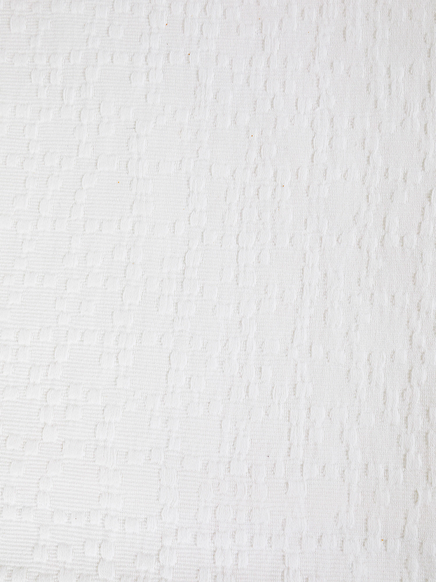 Copriletto puro cotone con lavorazione, Bianco, large image number 1