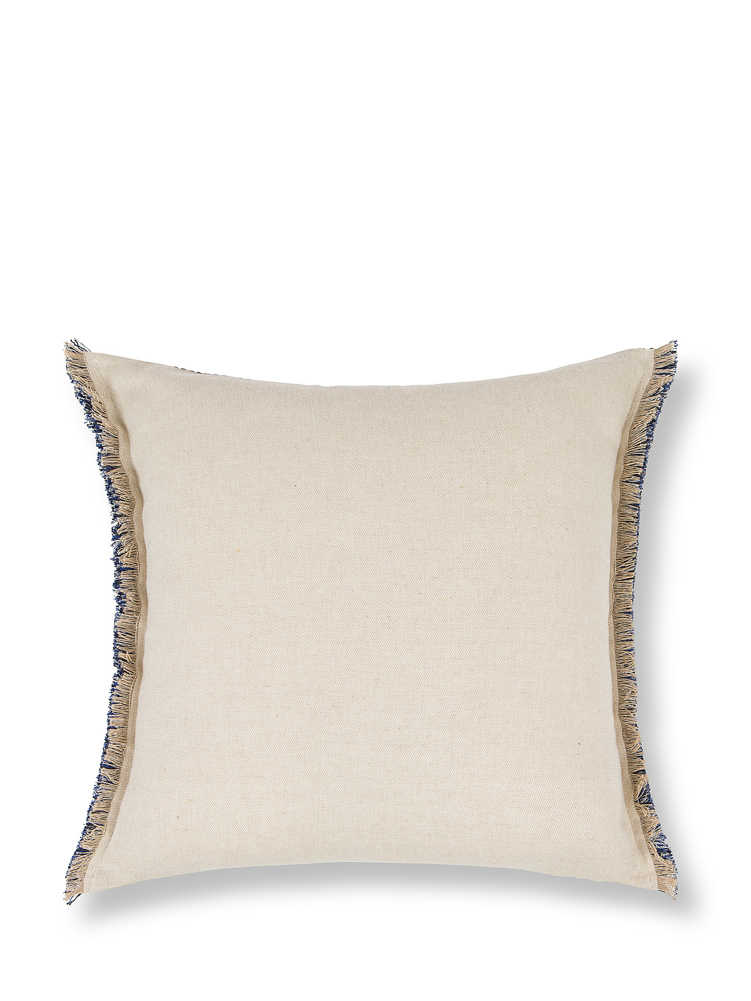 Cushion 45x45 cm with fringes, Blue, large image number 1