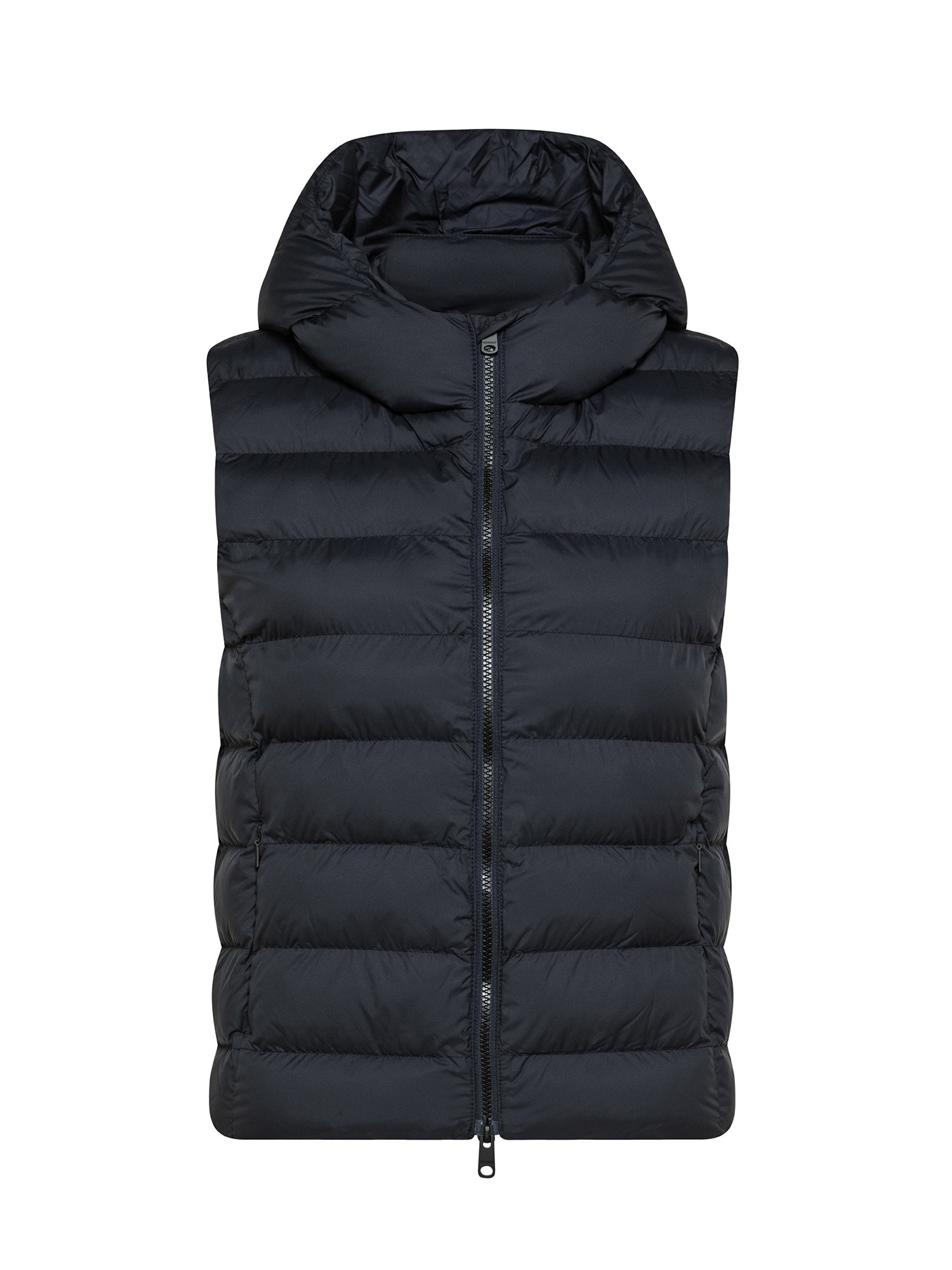 Ecoalf - Mount down vest with hood, Dark Blue, large image number 0