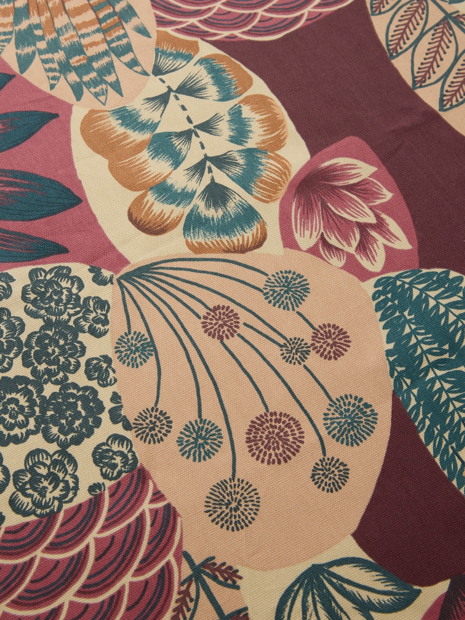 Tovaglia in panama di cotone con stampa cactus - Prezzo di lancio, Multicolor, large image number 1