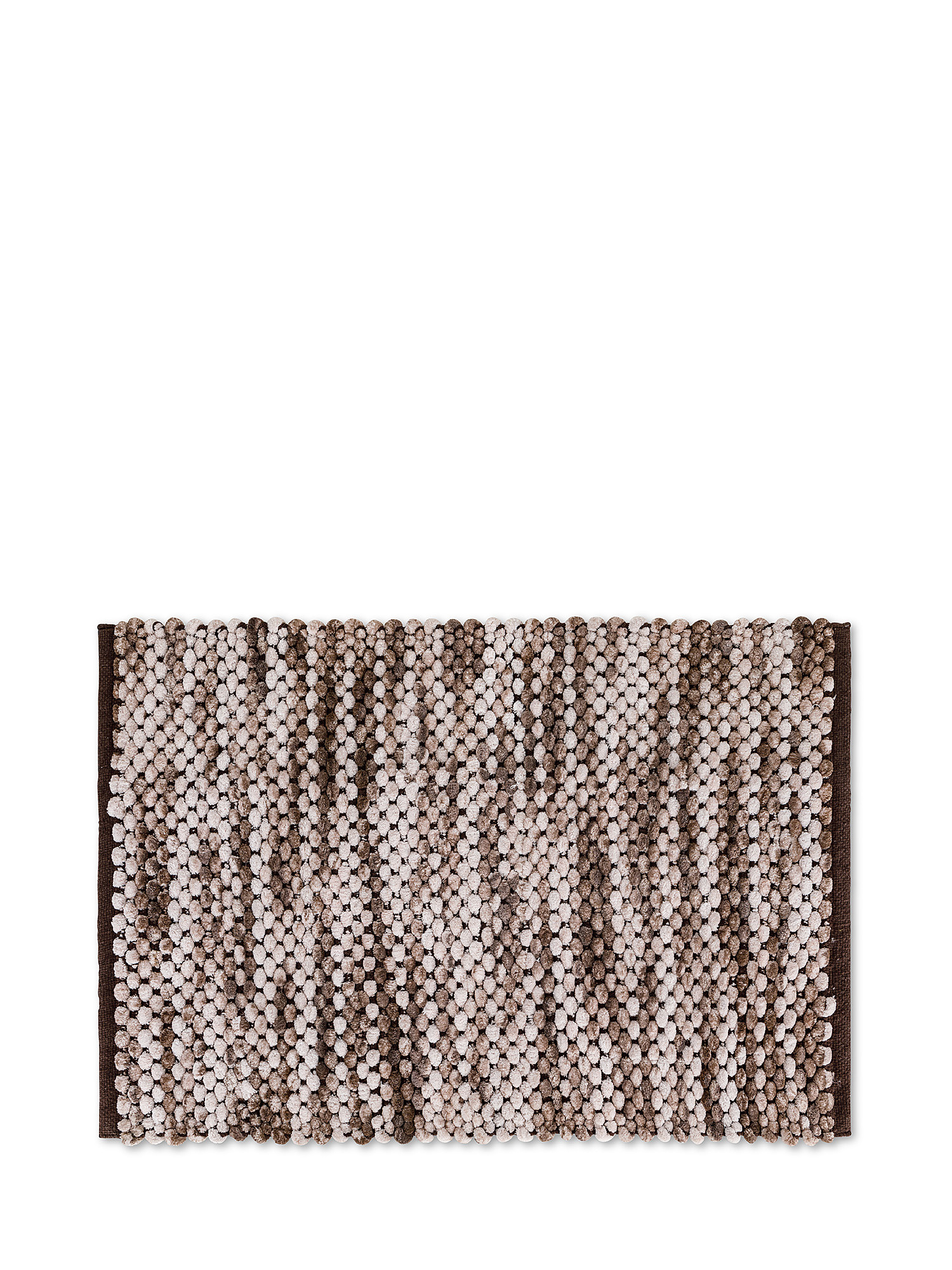 Tappeto bagno in micro cotone intrecciato, Marrone, large image number 0